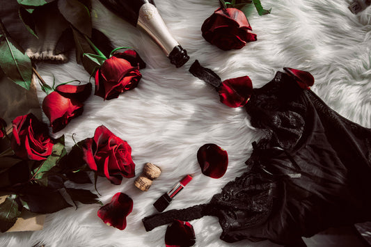 Signature gift box styled with roses